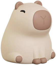 Polux Nocna lampka do pokoju dziecięcego Kapibara 329004 LED 1W 3000K RGB beżowa