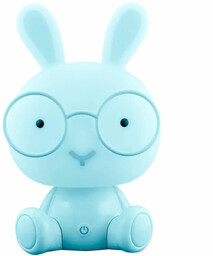 Polux Stołowa lampka dekoracyjna KRÓLIK 327048 LED 2,5W USB dziecięca niebieska