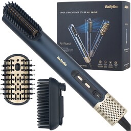 Air Wand Style Smooth BABYLISS AS6550E - suszarko lokówka 1000W jonizacja 3 nasadki chłodny nawiew prostowanie objętość z kosmetyczką