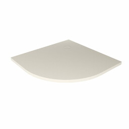 New Trendy Nex Shade brodzik półokrągły 80x80x3,5 cm beżowy konglomerat B-0481