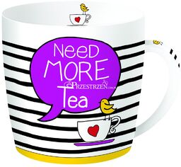 KUBEK PORCELANOWY W PUSZCE - Need More Tea (217 NETE)