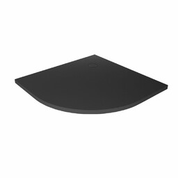 New Trendy Nex Shade brodzik półokrągły 80x80x3,5 cm antracyt konglomerat B-0497