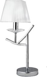 Candellux VALENCIA 41-84609 lampa stołowa chrom abażur 1X40W E14 28cm