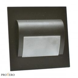 Oprawa schodowa LED 1,2W 12V ProVero DECORUS biała neutralna - czarna