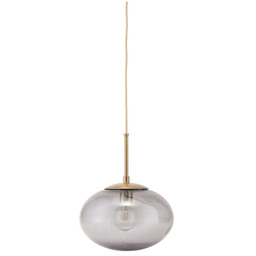 House Doctor OPAL Lampa Wisząca 22 cm Złota Oprawa Szary Klosz