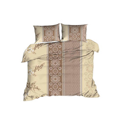 Darymex Pościel z kory 160x200 kwiaty kremowa beżowa 1444N