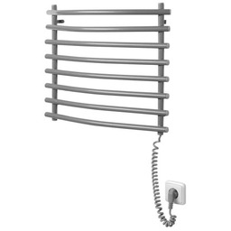 Elektryczna suszarka na ręczniki 570x465 mm, 72 W szary metalik