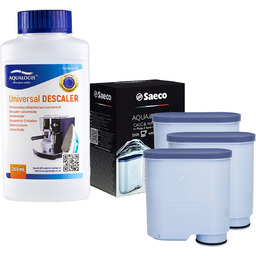Zestaw Philips - Filtr Philips Aquaclean CA6903 3szt, Uniwersalny Odkamieniacz 250ml