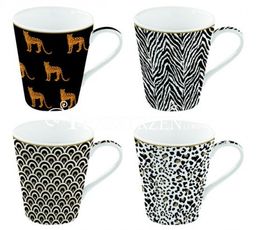 KUBKI PORCELANOWE - COFFEEMANIA Savana - KPL. 4 Szt.