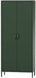 Szafa ubraniowa FLAVIO modern: butelkowa zieleń (1576), dwudrzwiowa, na nóżkach