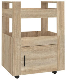 Elior Drewniany wózek do kuchni z szafką dąb sonoma Z0-P29