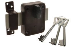 Zamek wierzchni ATLAS KOWAL 70 x 95 mm, brązowy, 3 klucze