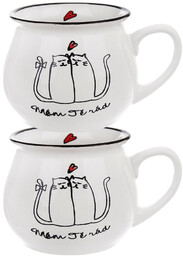 Kubek ceramiczny 300 ml 2 szt.