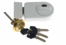 Zamek wierzchni Gerda ZN 200 wzmocniony biały, 4 klucze