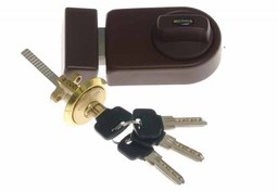 Zamek wierzchni Gerda ZN 200 wzmocniony brąz, 4 klucze