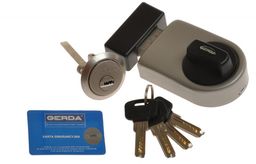 Zamek wierzchni Gerda ZN 200 wzmocniony satyna lakier, 4 klucze
