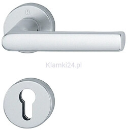 Hamburg - Klamka połówkowa na szyldzie okrągłym F1, z czopami stabilizującymi