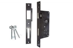 Zamek wpuszczany bramowy 90/63,5 n/klucz lakier prawy