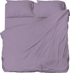 hermet Zestaw Pościel Podwójna Mikrofibra, Lilowy, Pełna Łóżko, Pościel Powyżej, Pościel Z Narożnikami, Para Poszewki, Zwycięzca