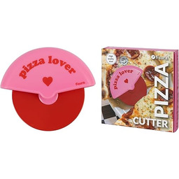 Fisura  Oryginalny nóż do pizzy "pizza lover". Kolorowa krajalnica z kółkiem ze stali nierdzewnej i tworzywa ABS. Akcesoria kuchenne. Wymiary: 7,5 x 5,5 cm.
