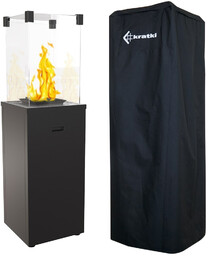 Ogrzewacz gazowy Patio Slim czarny 8,2 kW zestaw z