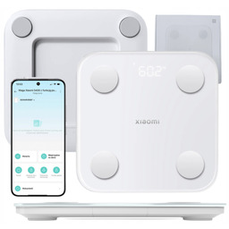 Waga analityczna łazienkowa elektroniczna Xiaomi S400 150kg Biała Bluetooth