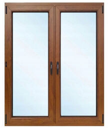 Okno 1835 x 2095 Drzwi Tarasowe Balkonowe Złoty Dąb Dwuskrzydłowe