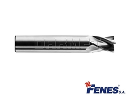 FENES Frez trzpieniowy do metalu 9 mm 2-ostrzowy krótki walcowo-czołowy chwyt walcowy DIN6527-K VHM 0641-512-900-050