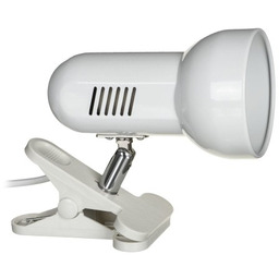 Activejet Lampka na biurko mocowana na klips kolor biały metalowa duży gwint E27