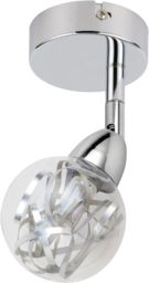 Candellux BOLO 91-67517 kinkiet lampa ścienna główka okrągła 1X6W LED SMD chrom 9cm