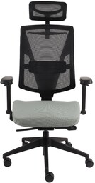 Fotel Futura 4S Plus Black, ergonomiczny, do biura, do gabinetu