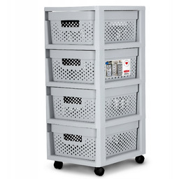 Regał na kółkach 44L Curver Infinity, szary