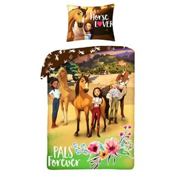 Halantex Pościel bawełniana 140x200 Spirit konie poszewka 70x90 Kids 12