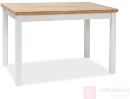 Stół ADAM Signal 68x120, Dąb lancelot + biały