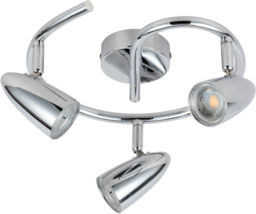 Candellux LIBERTY 93-49612 plafon lampa sufitowa spirala chrom 3X4W LED 27cm