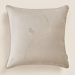 POSZEWKA DEKORACYJNA MADEMOISELLE - BEŻOWA 40x40