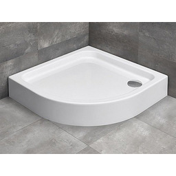 Radaway Brodzik półokrągły Siros A 80x80 Compact na podstawie styropianowej ze zintegrowaną obudową SBA8817-2