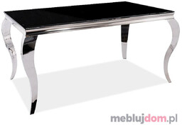 Stół PRINCE Signal 90x180, Czarny + chrom