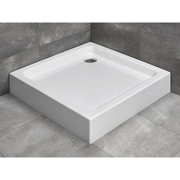 Radaway Brodzik kwadratowy Siros C 80x80 Compact na podstawie styropianowej ze zintegrowaną obudową SBC8817-2