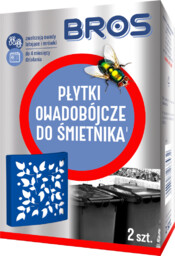 Płytki owadobójcze do śmietnika na owady latające i mrówki Bros 2szt