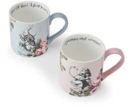 KUBKI PORCELANOWE V&A MUSEUM Alicja w Krainie Czarów: Alicja & Królik 380 ml - KPL. 2 SZT.