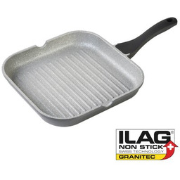 GÖTZE & JENSEN Patelnia grillowa Granitec Competence 28 cm Zyskaj