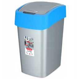 Kosz na śmieci Curver Flip Bin 10L, niebieski