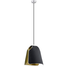 Lampa wisząca zwis CALIFORNIA czarny/złoty szer. 29cm