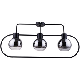 Lampa sufitowa plafon elipsa LINDA 3 PL czarny 31887