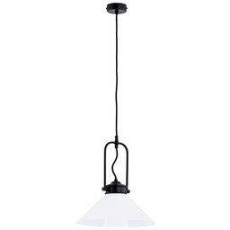 Lampa wisząca zwis MERIN czarny/biały śr. 30cm