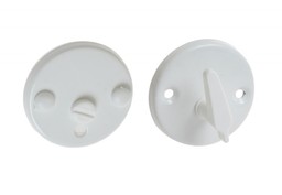 Szyld drzwiowy blokada WC biała