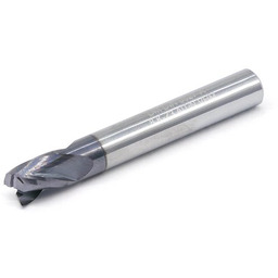 DARMET Frez trzpieniowy z chwytem walcowym do metalu 8 mm 3-ostrzowy DIN 6527-A VHM/TiAIN