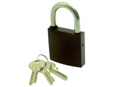 Kłódka atestowana LOB KMM5 zasuwkowa z pałąkiem nierdzewnym