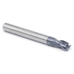DARMET Frez trzpieniowy z chwytem walcowym do metalu 6 mm 3-ostrzowy DIN 6527-A VHM/TiAIN